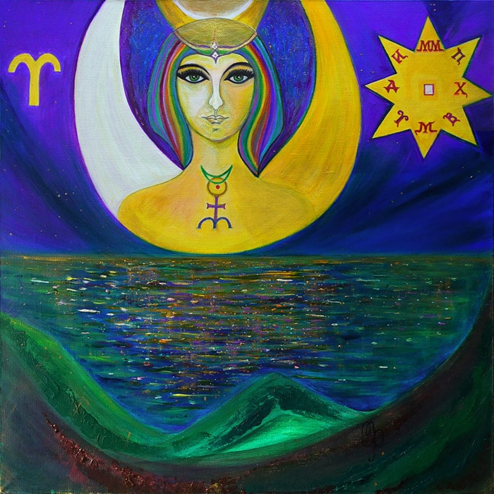 «THE MOTHER OF THE WORLD» /4.04.2022/ Сanvas, acryl. 60х60